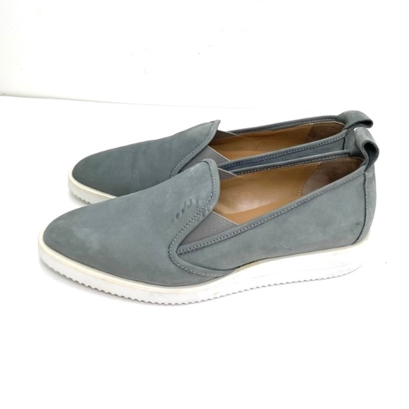 EVERLANE The Nubuck Leather Street Shoes Pointed Toe Loafer Gray Size 9.5 - Picture 6 of 11